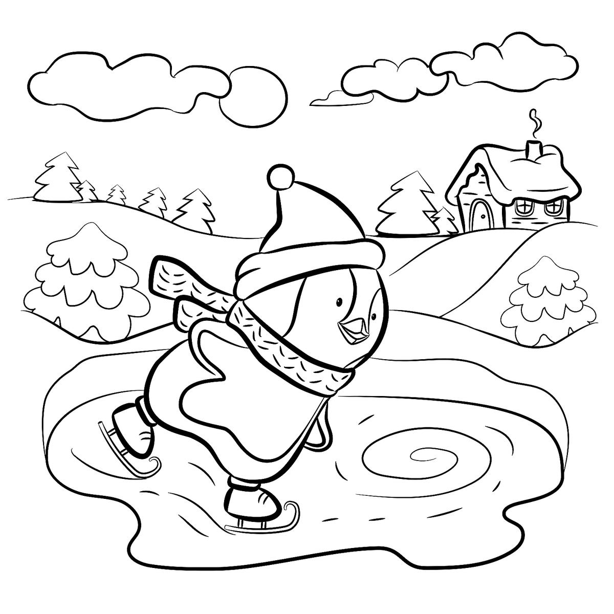 Winter Puzzle & Coloring Pages: Printable Winter-Themed Activity ...