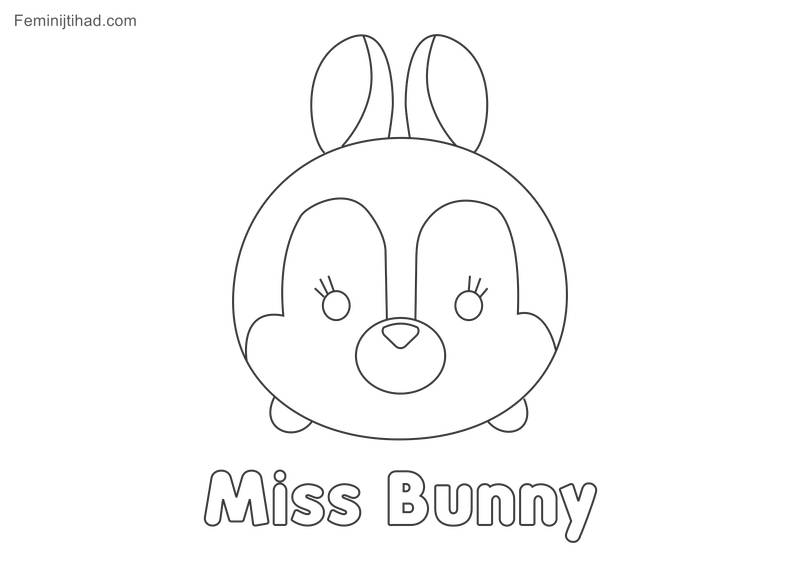 Cute Tsum Tsum Coloring Pages - Free Coloring Sheets