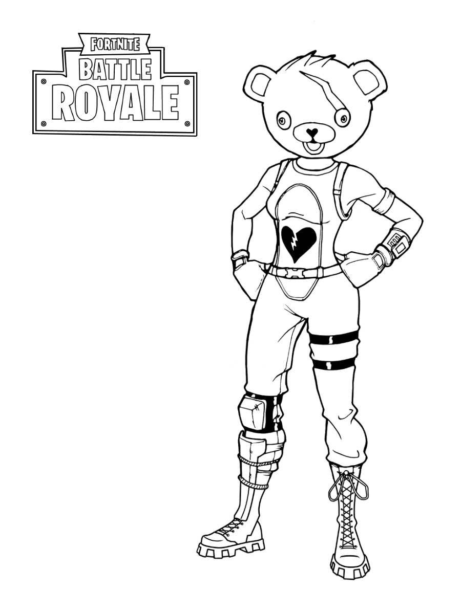 Fortnite Coloring Pages | Bear coloring pages, Coloring ...