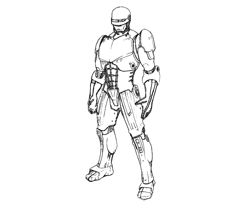 Robocop #4 (Superheroes) – Printable coloring pages