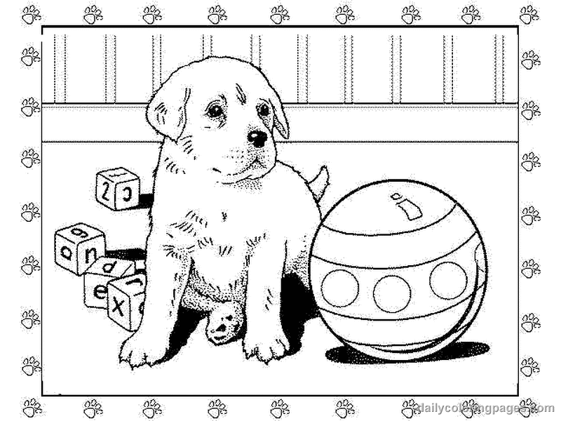 Baby Puppy - Coloring Pages for Kids and for Adults