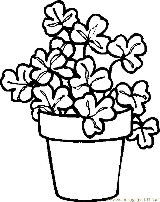 Free Shamrock Coloring Pages - Free Printable Coloring Pages 