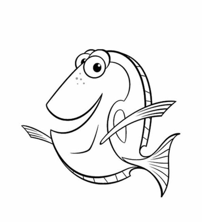 Finding Nemo Characters Coloring Pages 595 | Free Printable 