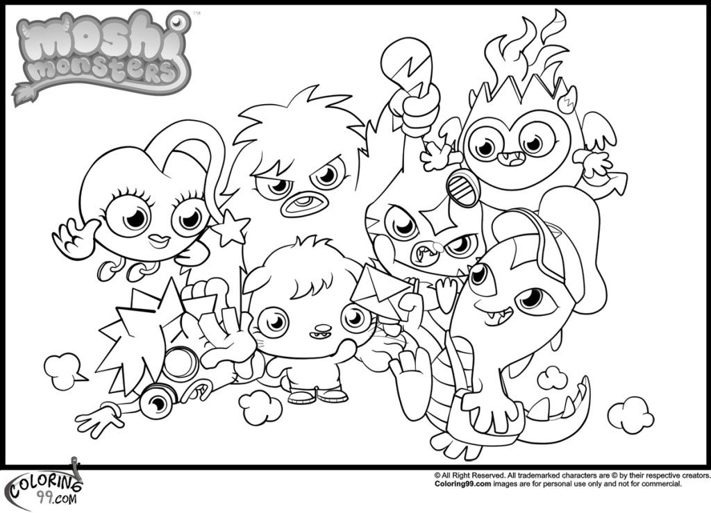 Moshling Coloring Pages - Free Coloring Pages For KidsFree 