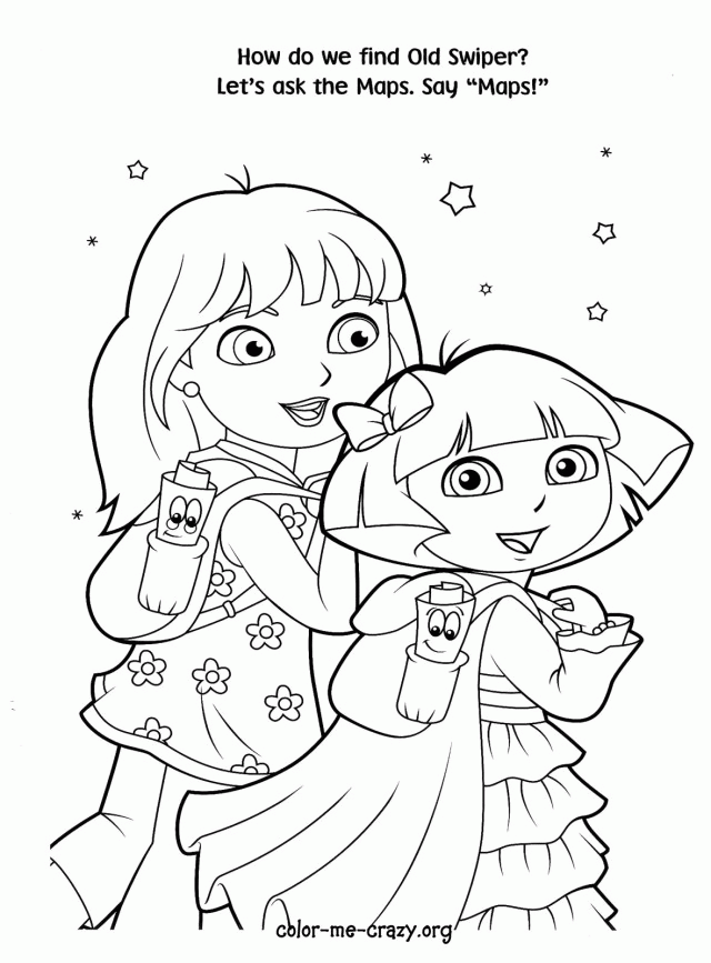 Best Princess Dora Coloring Pages Imagixs Great Resolution 