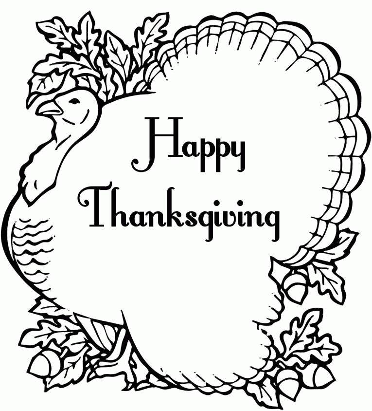 thanksgiving coloring page picture for kids the printable 