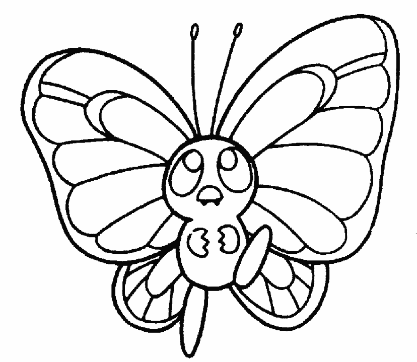 printable butterfly pictures to color | Coloring Picture HD For 