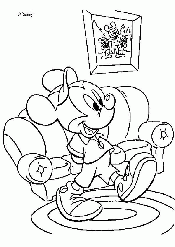 Mickey Mouse coloring pages - Mickey Mouse home