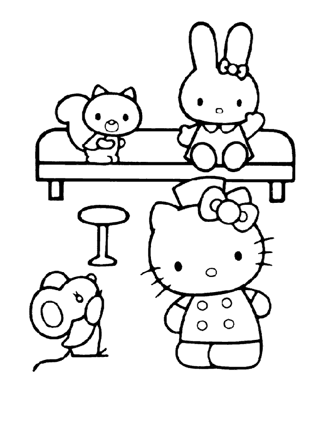 Hello kitty coloring pages25
