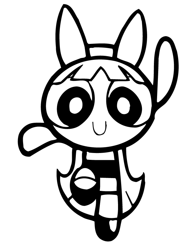 Powerpuff Girls Cartoon Coloring Page | Free Printable Coloring Pages