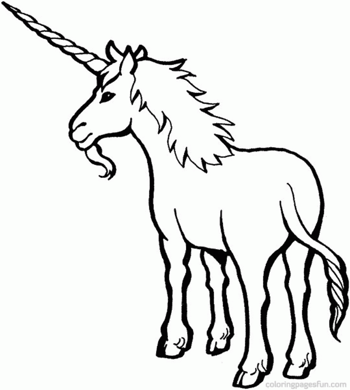 Unicorn Coloring Pages 1 | Free Printable Coloring Pages 
