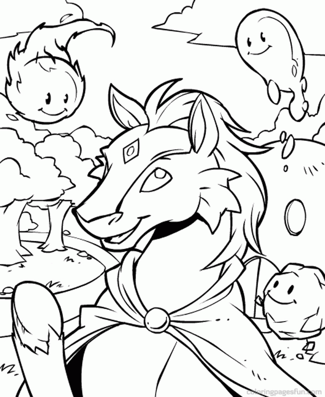 Neopets – Brightvale | Free Printable Coloring Pages 