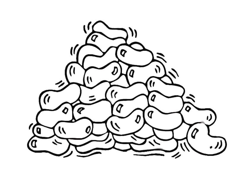 Bean Day Coloring Pages : Many Soybeans Coloring Page Kids 