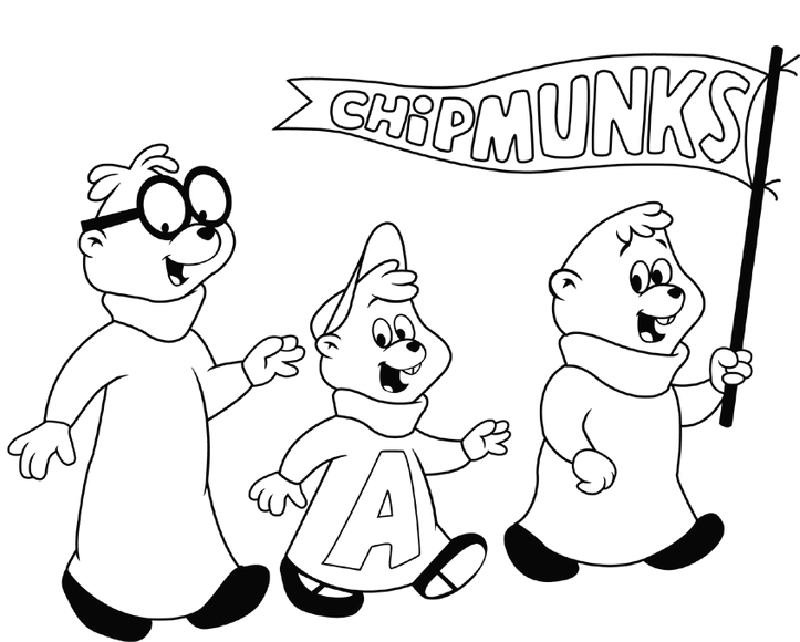 Alvin and the Chipmunks Coloring Pages 14 | Free Printable 