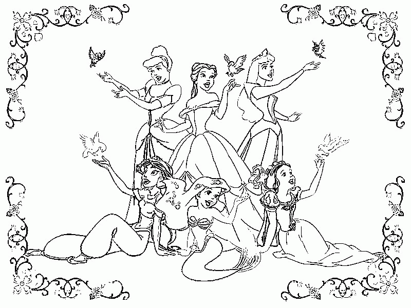 Printable Disney Princess Coloring Pages - Coloring For 