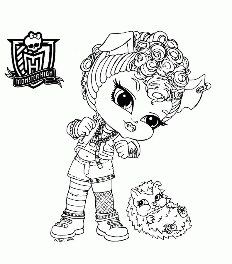 baby robbeca monster high Colouring Pages