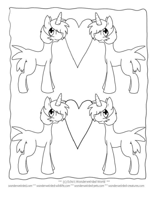 Unicorn Coloring Pages for Kids Echo's Free Unicorn Coloring Pictures