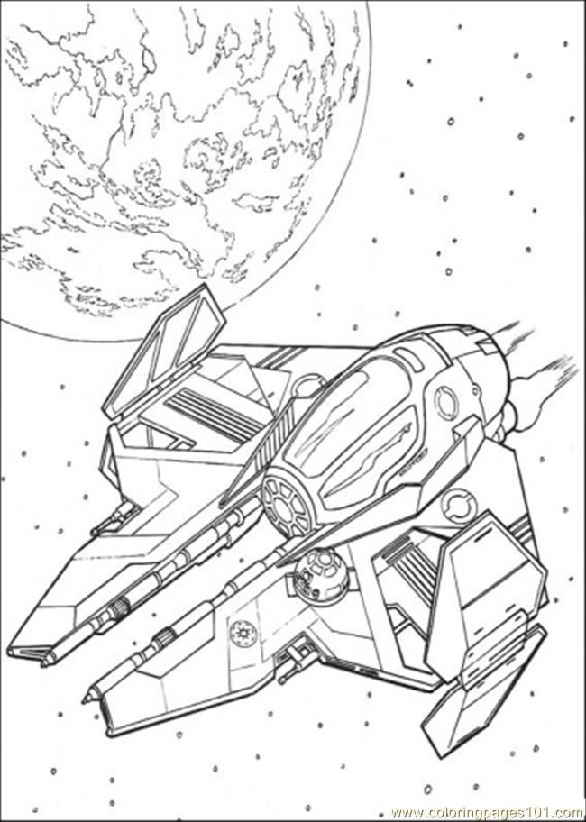 Coloring Pages Star Wars Ship 5 (Cartoons > Star Wars) - free 