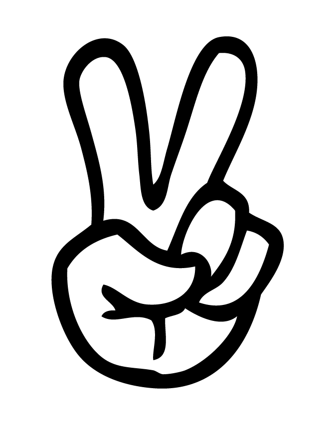 four finger Colouring Pages