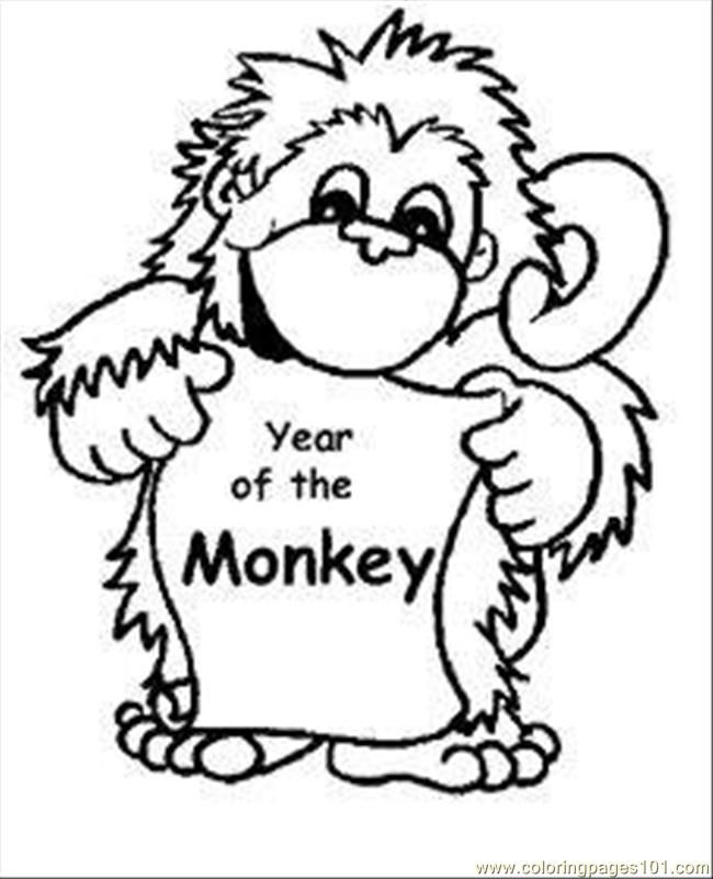 Coloring Pages Aby Monkey Coloring Pages Med (Mammals > Monkey 
