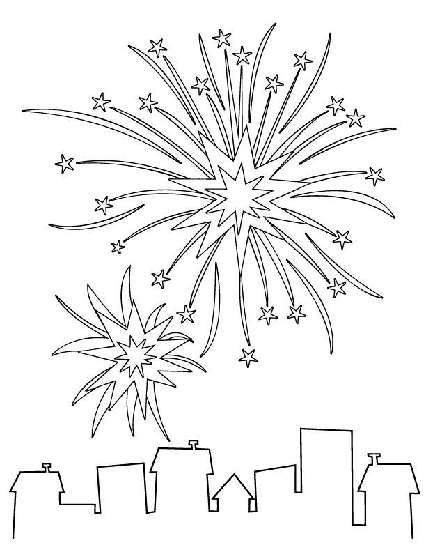 Fireworks Coloring Pages | Find the Latest News on Fireworks 