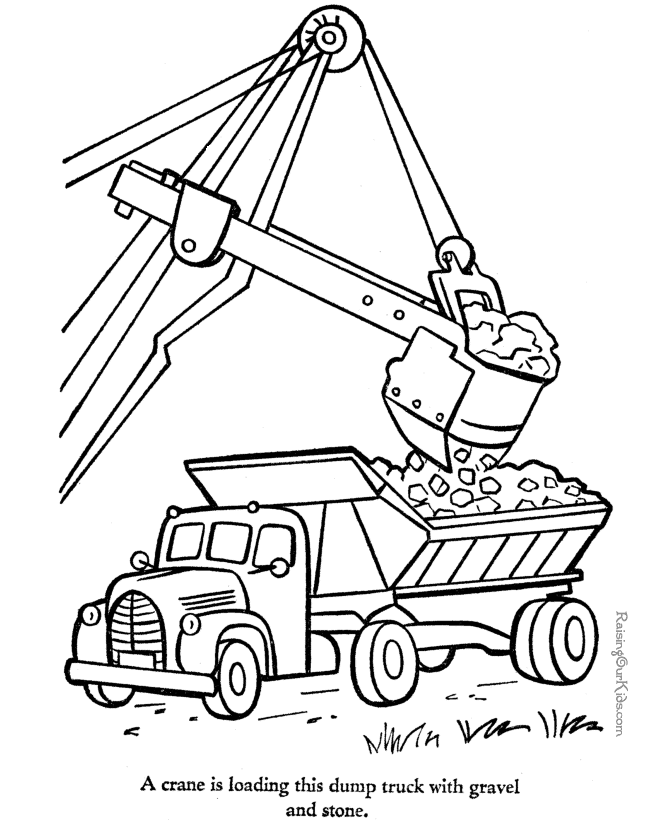 Truck picture to color 008