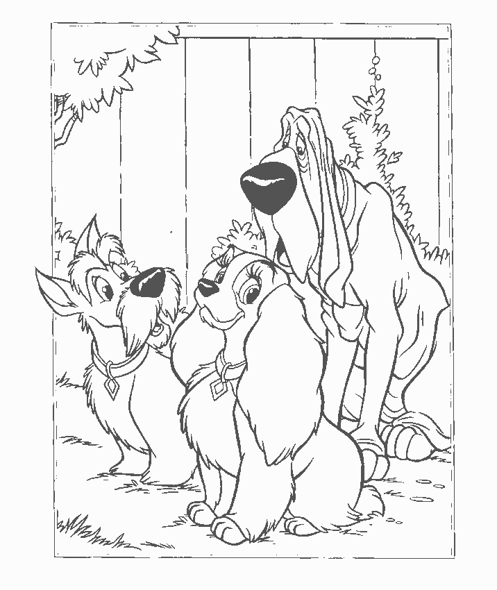Coloring Page - Lady and the tramp coloring pages 24