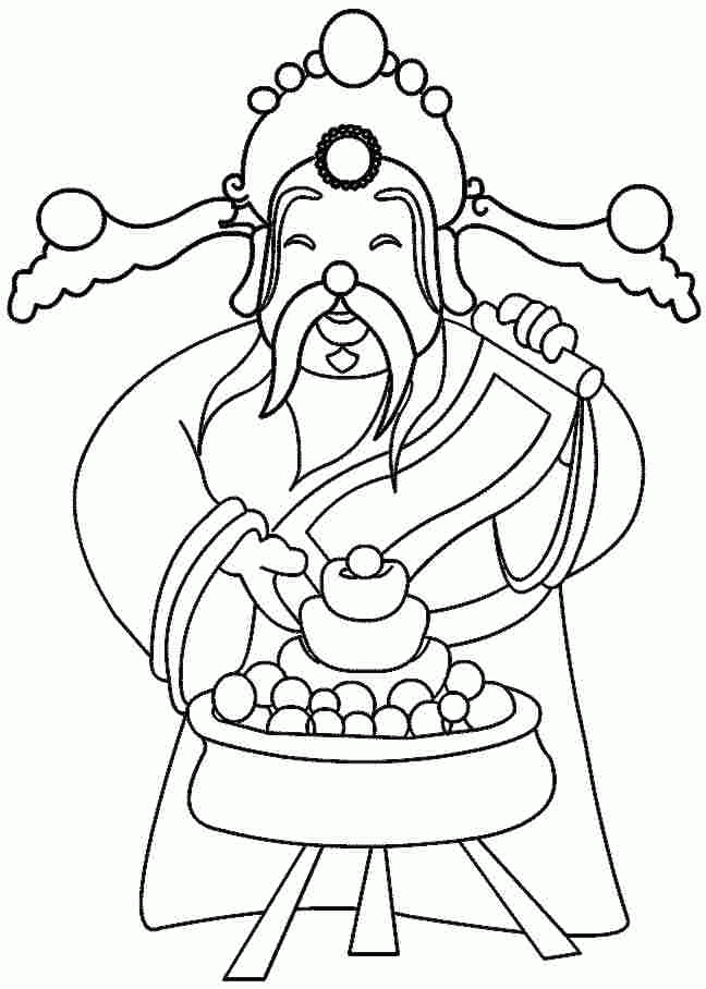 Printable Coloring Sheets 2014 Wooden Horse Chinese New Year For 