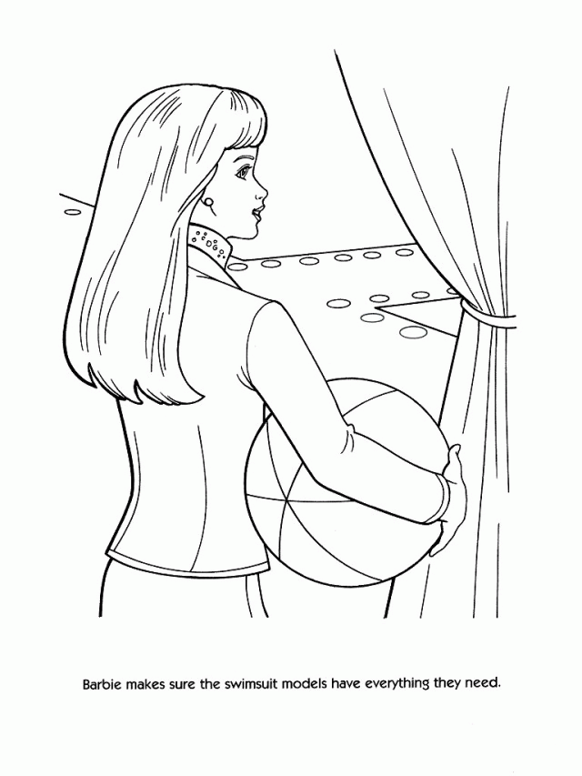 Free Games For Kids Barbie Fashion Coloring Pages 47 144118 