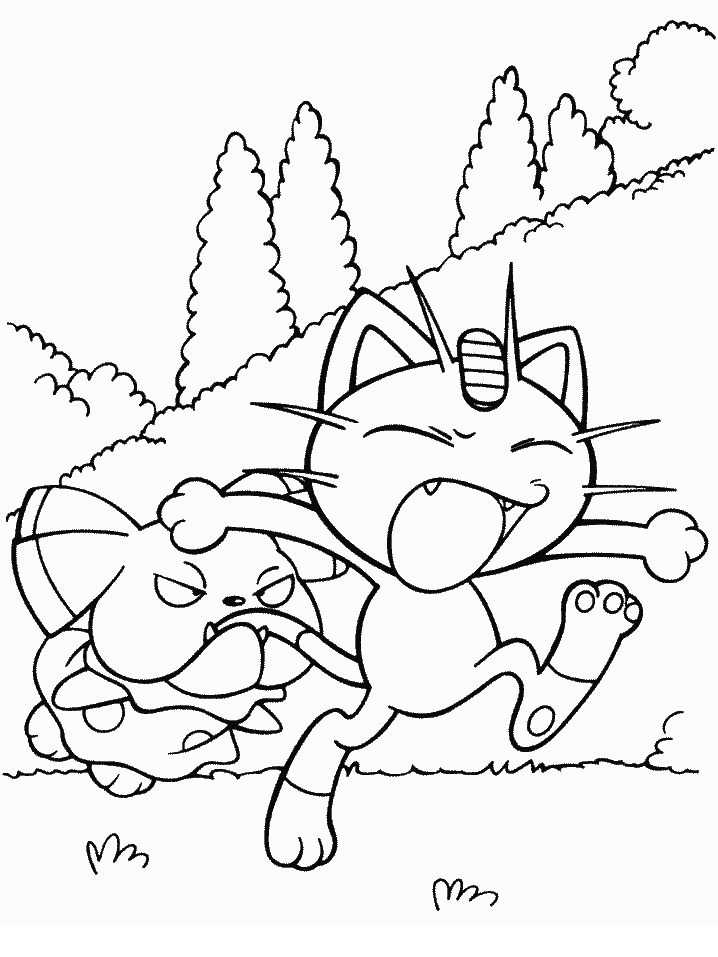 Fighting Type Pokemon Coloring Pages