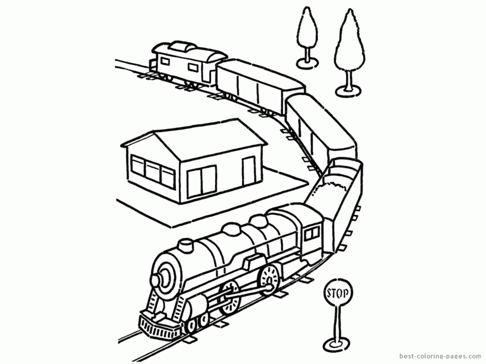 Trains and locomotives coloring pages | Best Coloring Pages - Free 