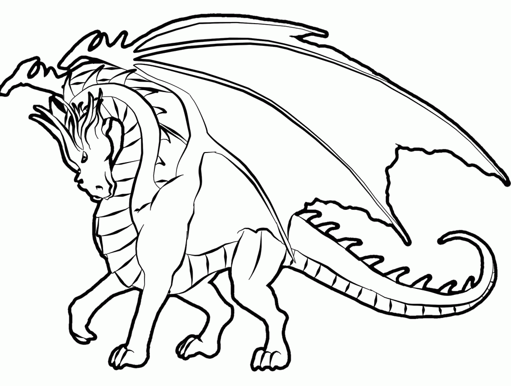 Dragons Coloring Pages - Kiddies Coloring Pages