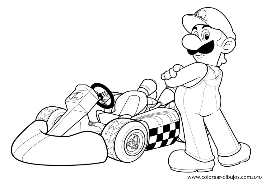Mario Kart Cars Coloring Pages/page/193 | Printable Coloring Pages