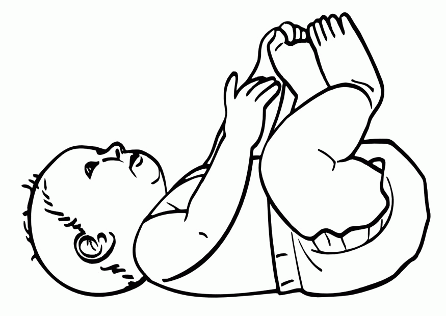 Baby-coloring-2 | Free Coloring Page Site