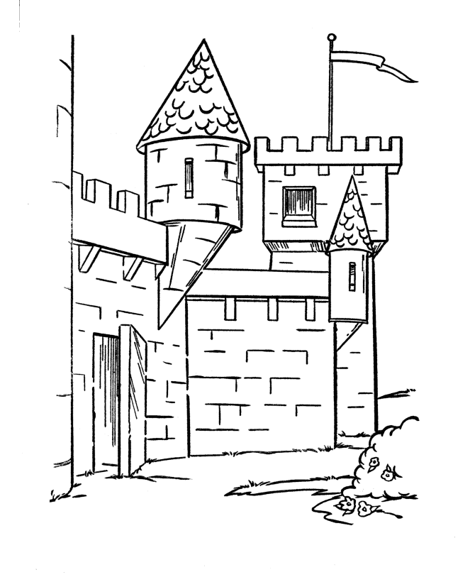medieval castle coloring pages | Coloring Picture HD For Kids 