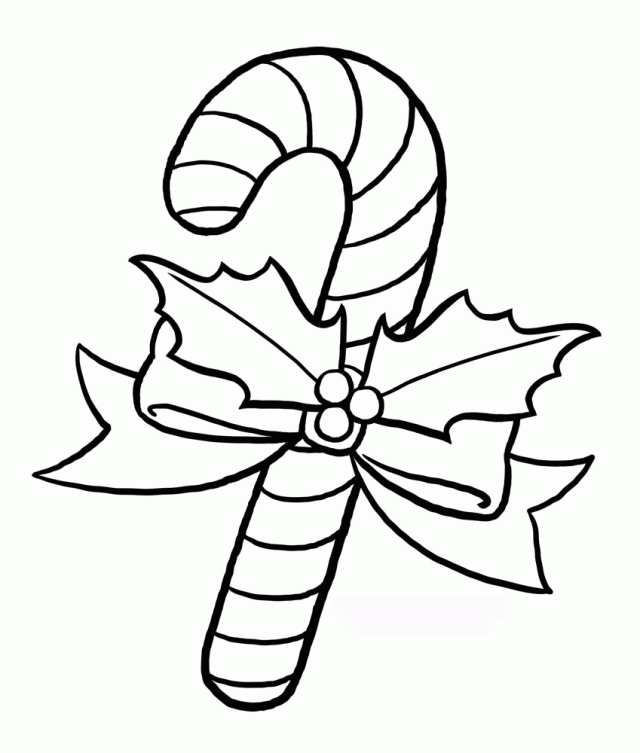 Educational Christmas Candy Cane Coloring Pages | Laptopezine.