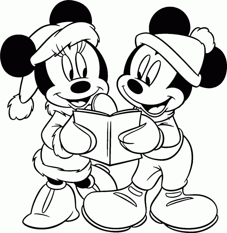 Disney Baby Christmas Gift Coloring For Kids - Christmas Coloring 