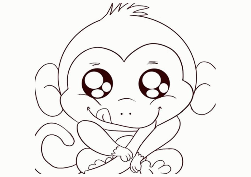 Animal Coloring Free Printable Monkey Coloring Pages For Kids 