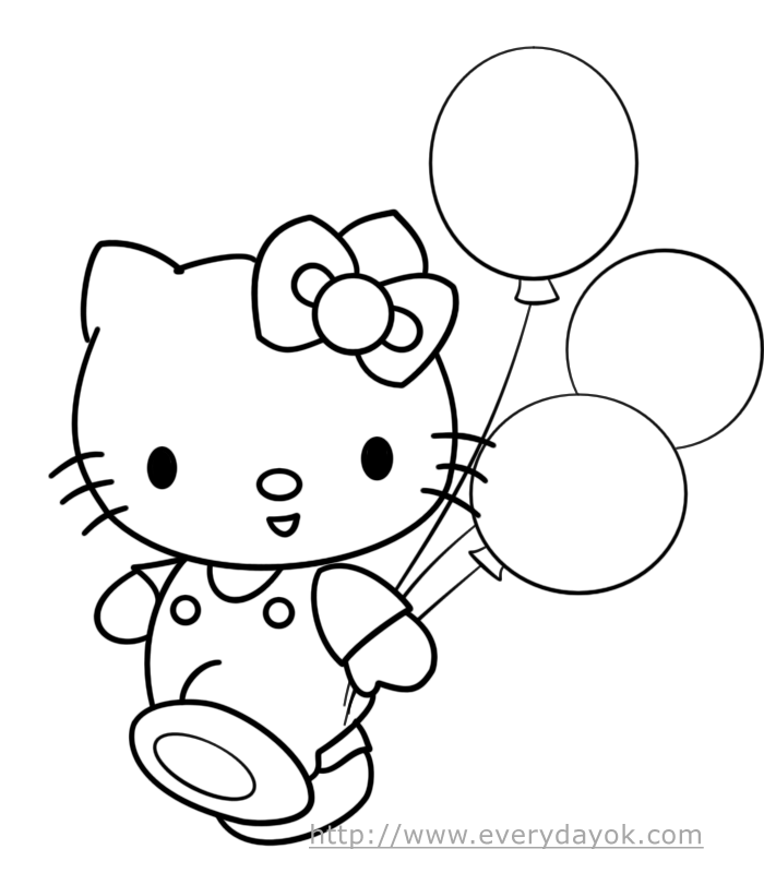 Hello Kitty Pictures | Printable Coloring - Part 9