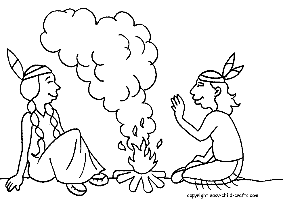 INDIAN CHILD Colouring Pages (page 3)