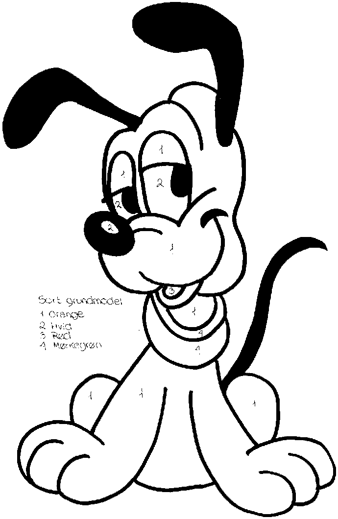 disney baby pluto Colouring Pages