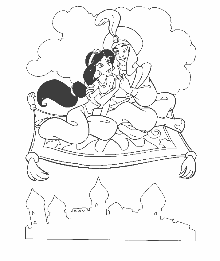 Coloring Page - Aladdin coloring pages 2
