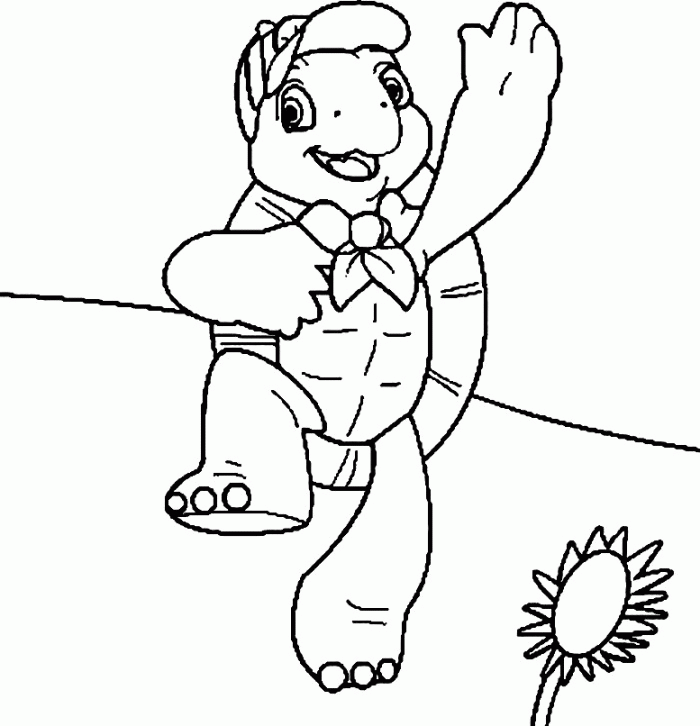 Franklin The Turtle Coloring Pages