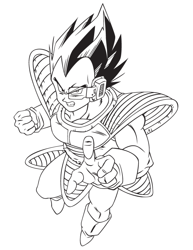 Vegeta Coloring Pages
