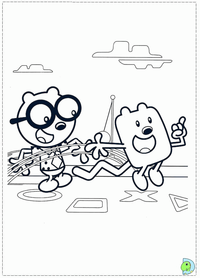 Wow Wow Wubbzy Coloring page