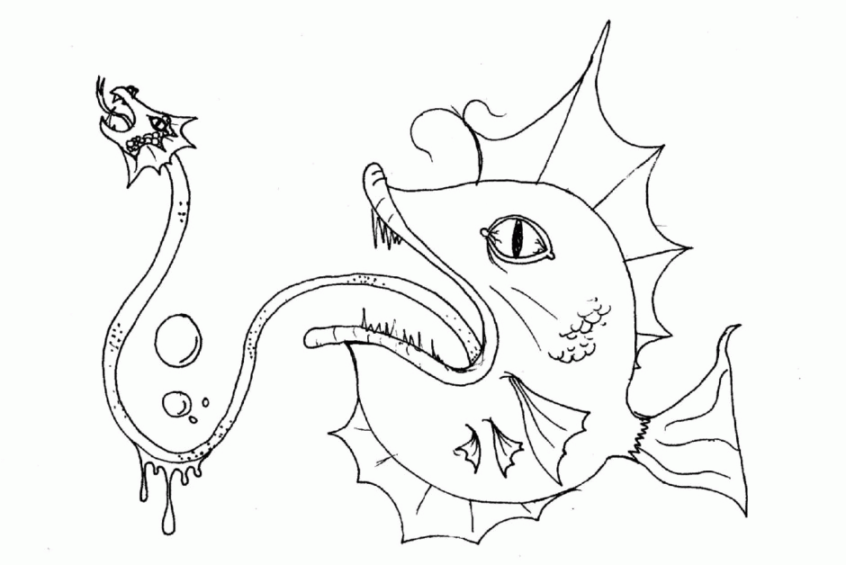 Sea Monster Coloring Pages Pictures Imagixs Id 45663 227310 
