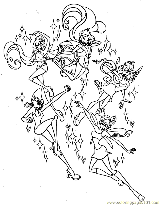 Coloring Pages Winx Club 0018 (Cartoons > Winx Club) - free 