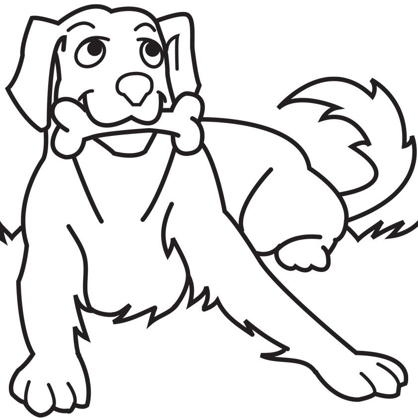 Cartoon Dog Coloring Pages – 842×842 Coloring picture animal and 