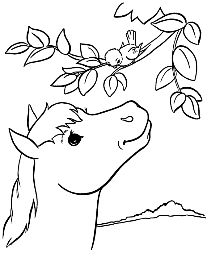 horse coloring pages printable country farm page
