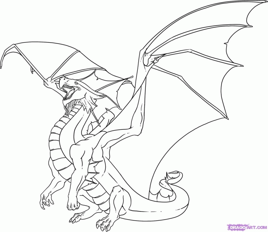 Coloring Pages Of Dragons For Adults Colouring4u 186748 Coloring 